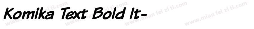 Komika Text Bold It字体转换